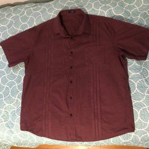 Coofandy Cuban Style Short Sleeve Button down Shirt XL